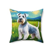 Charming White Schnauzer Spun