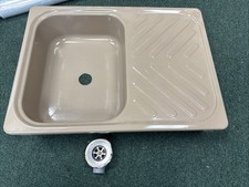 Caravan Motorhome Campervan Sink And Drainer 55 X 40 cms Metal Spinflo
