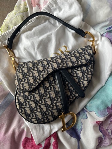 Dior oblique medium - dior, saddle