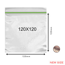 100 x Small Zip Clear Grip