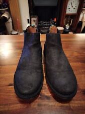 Nicholas Deakin Black Ankle Boots Leather Suede Choes Size 8 UK