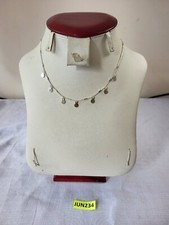 H&M Divided Silver  Round Pendant Necklace Costume Jewellery JUN234