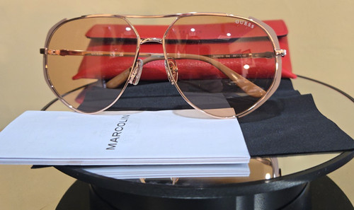 Guess sunglasses beige women - sunglasses,