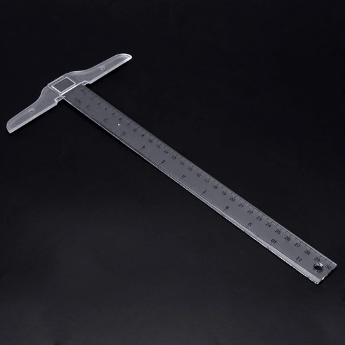 Square ruler acrylic - ruler, t-shape