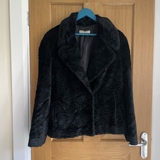 PLANET Women’s Black Boucle Fully Lined Jacket Size 14