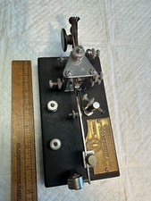 Vintage Vibroplex Telegraph Keyer s/n 149416 Cast Iron Base 1946 Era