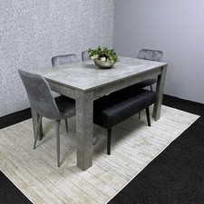 Wooden Dining Table Set with 4