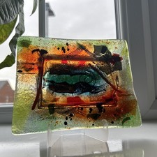 Whitefriars Style Glass Ornament / Ashtray