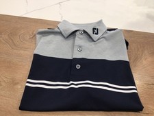 FootJoy Golf Polo Shirt Navy/Grey (Medium Men’s) New without tags