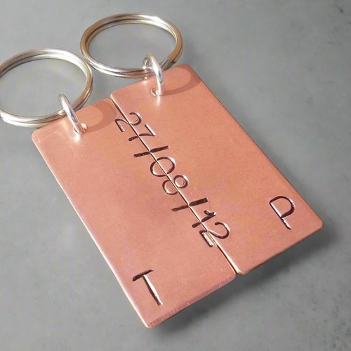Personalised keychain set - personalised,