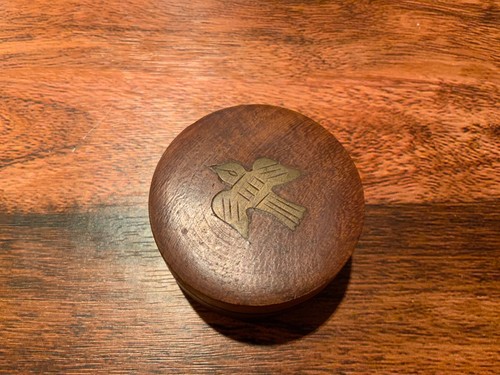 Wooden trinket box with - wooden,