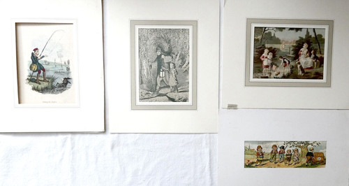 Antique engravings and - antique,