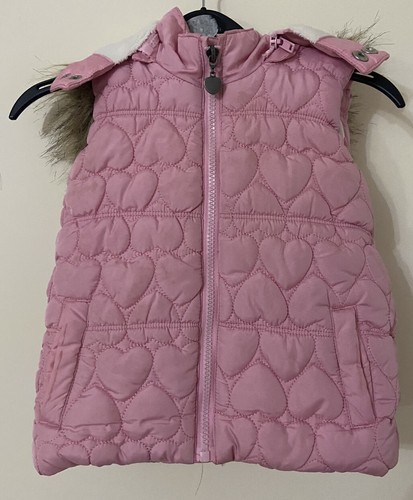 Gilet pink hearts aged years - aged,