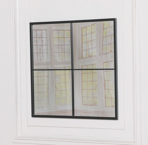 Grid square metal window - metal, frame