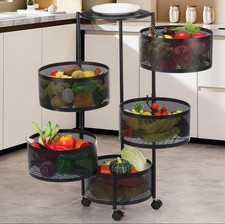 5 Tier Round Wire Storage