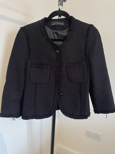 Zara boucle black jacket - zara, size