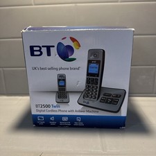 BT 2500 Twin Single Line Cordless Phone 