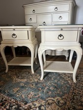 Stunning Pair Of Willis And Gambier Ivory Bedside Tables Princess Bedroom Chic