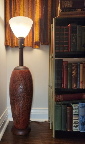 Mcm danish teak floor lamp - floor,