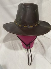 Rogue Outdoor Gear Leather Hat Oxblood Colored Size Medium 