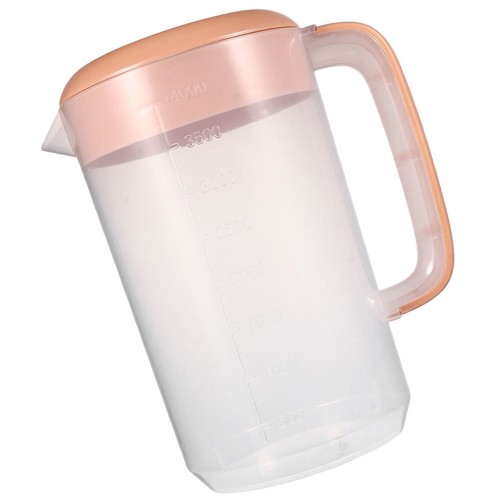 Reusable pink plastic pitcher - plastic,