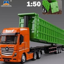1:50 Diecast Large Container Trailer Truck Toy Vehicle Car Huina 1732