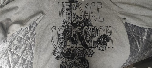 Grey versace jumper chewneck - grey,