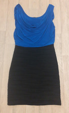 Select Size 10 Blue & Black Dress