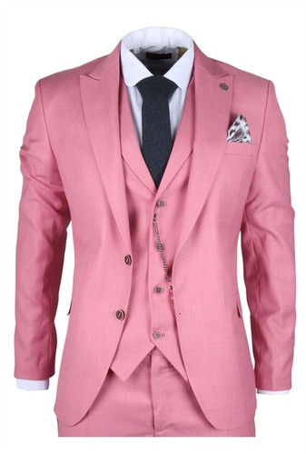 Men piece pink tailored - pink,