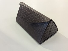Gucci Brown Leather Triangular