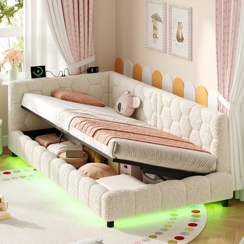Upholstered daybed with - upholstered,