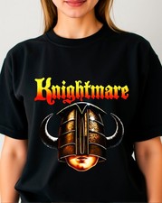 Knightmare TV Show T-Shirt, David Rowe Helmet of Justice Logo Gift Tee Top