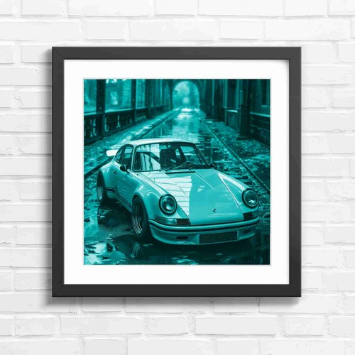 Yellow classic sports car - classic,