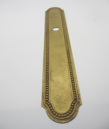 Victorian brass door backing - victorian,