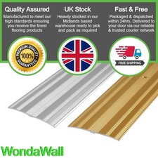 Extra Wide Carpet Door Bar Trim Metal Threshold Strip Silver Gold Finish 2700mm