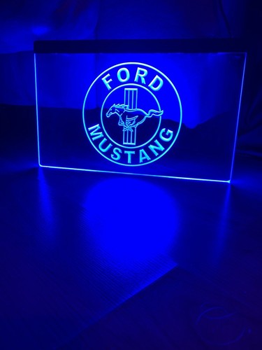 Ford mustang new led neon - neon, blue