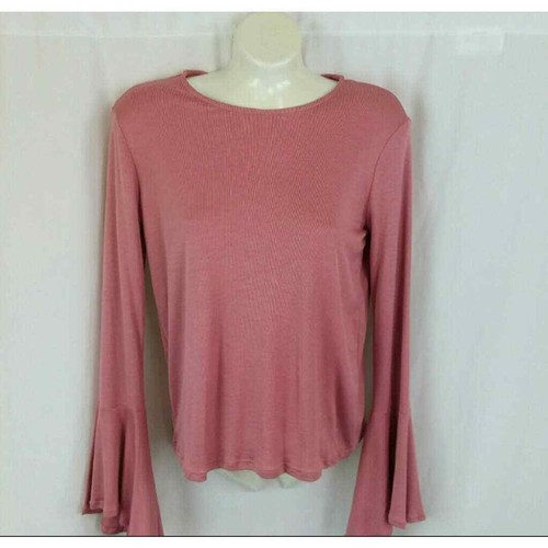 Blvd pink blouse with - blouse, bell