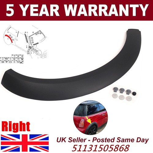 Rear right wheel arch trim - rear,