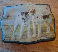 VINTAGE Toffee Tin with Terrier 