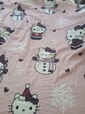 CHRISTMAS Printed Blanket Throw New 150x200 cm Hello Kitty Style