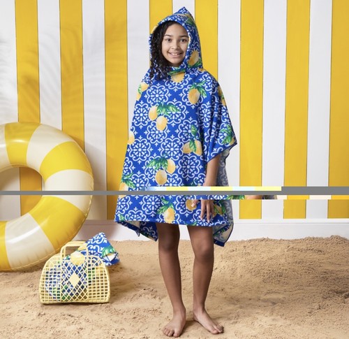 Hooded poncho towel - poncho,