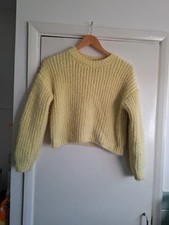 Zara fluffy yellow jumper Size