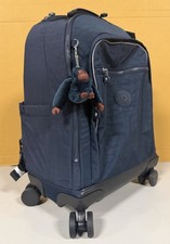 Kipling New Zea 15" Laptop Rolling Backpack True Blue Tonal