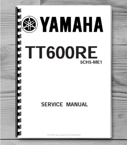 Yamaha tt600re motorcycle - yamaha,