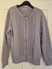 Women's Damart Blue Zip Cotton