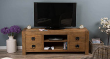Reclaimed Elm TV Unit / Cabinet - With Drawers and Shelf