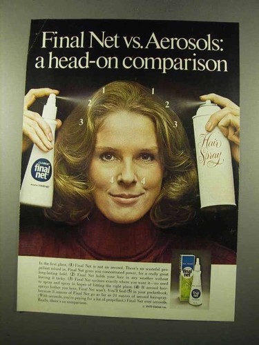 1975 clairol final net hair - clairol,