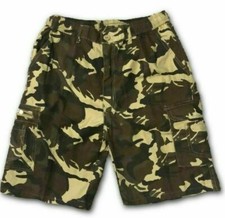 MENS ARMY CASUAL WORK CARGO COMBAT CAMOUFLAGE SHORTS COTTON CHINO HALF PANT CAMO