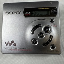 Sony MD Walkman Minidisc Player/Recorder Silver VGC MZ-R501