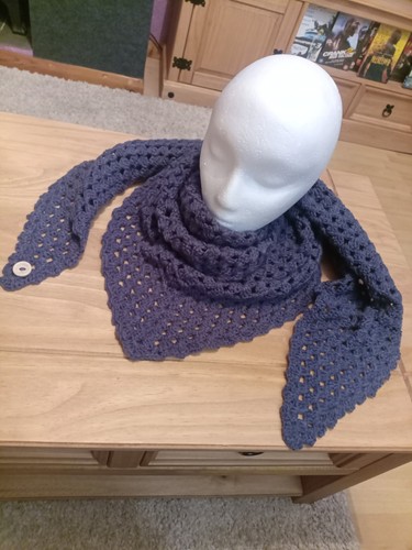 Womens handmade crochet scarf - crochet,